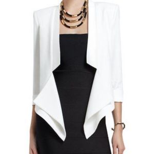 BcbgMaxazria off white tuxedo blazer
